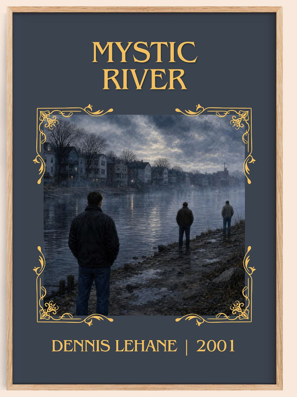 Mystic River Classic Book Art Print by Dennis Lehane – book poster