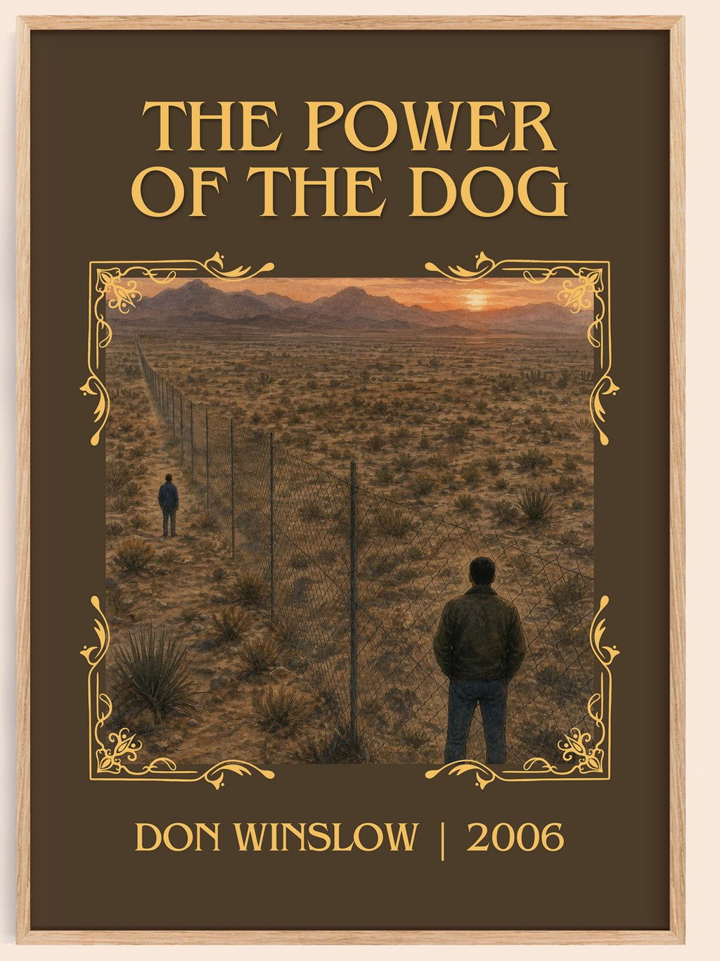 The Power of the Dog Classic Book Art Print by Don Winslow – book poster