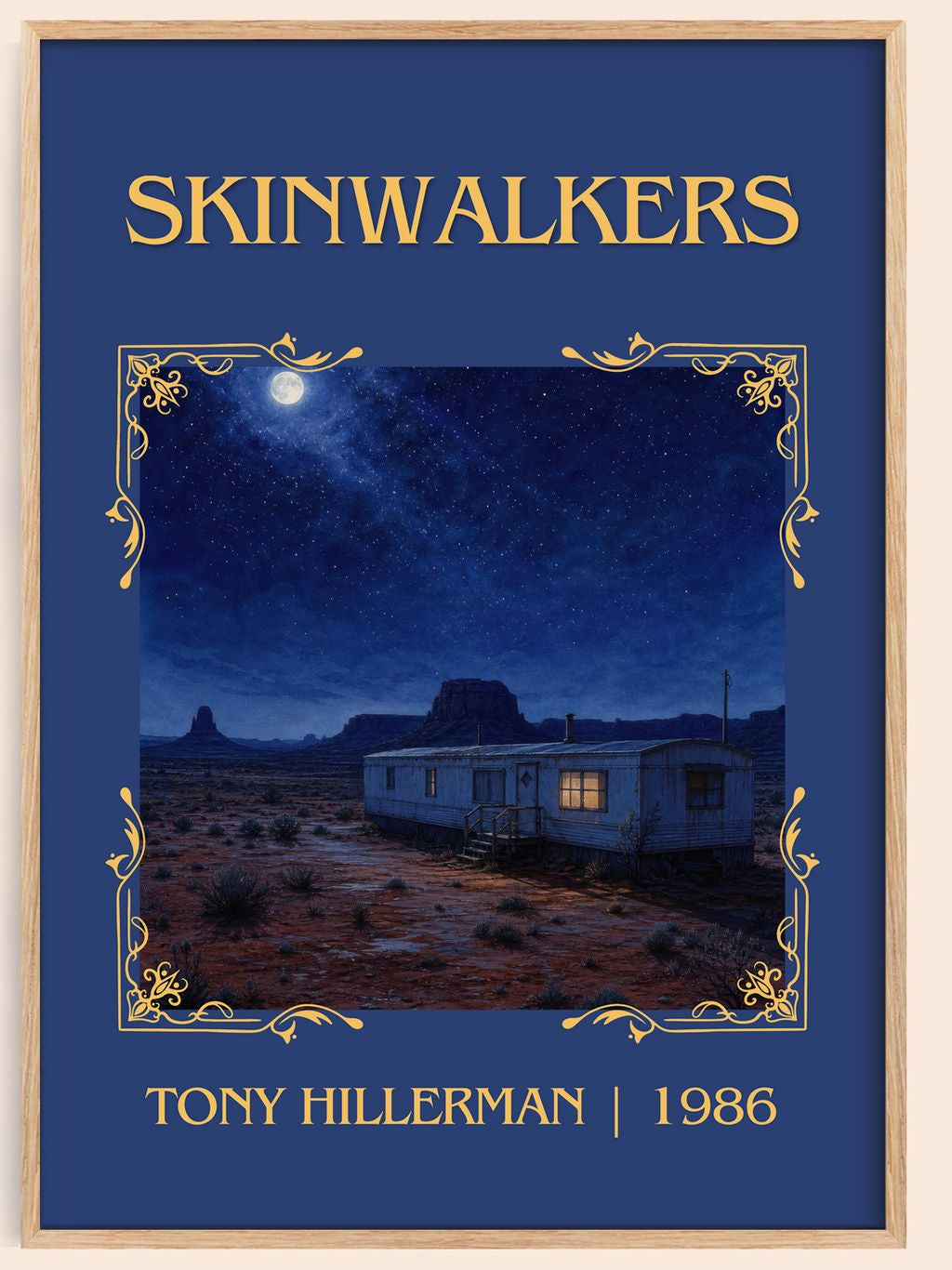 Skinwalkers Classic Book Art Print by Tony Hillerman – book poster