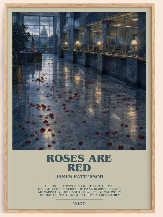 Roses Are Red Bookish Wall Art by James Patterson