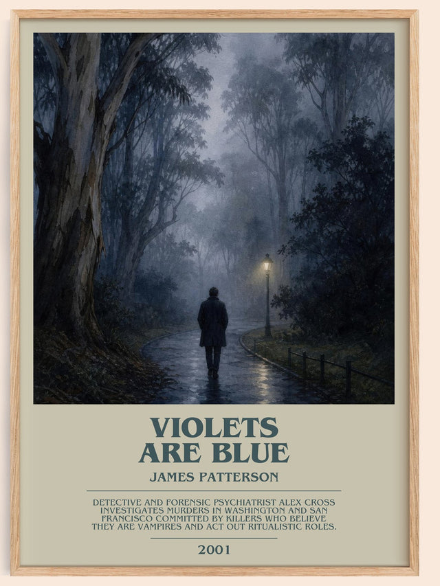 Violets Are Blue Bookish Wall Art by James Patterson