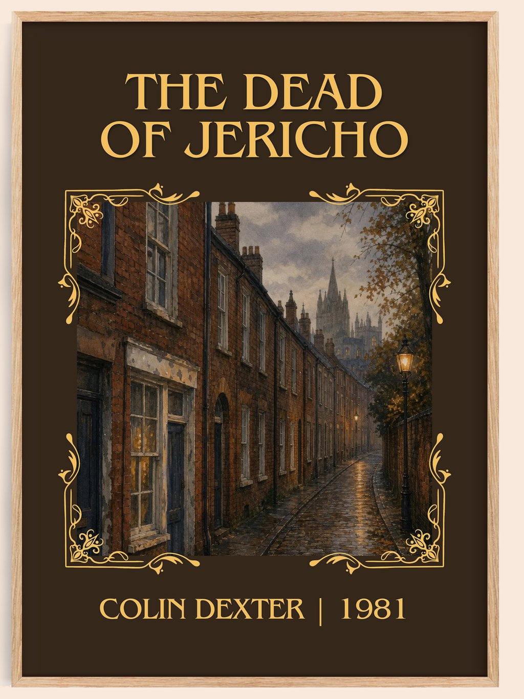 The Dead of Jericho Classic Book Art Print by Colin Dexter – book poster