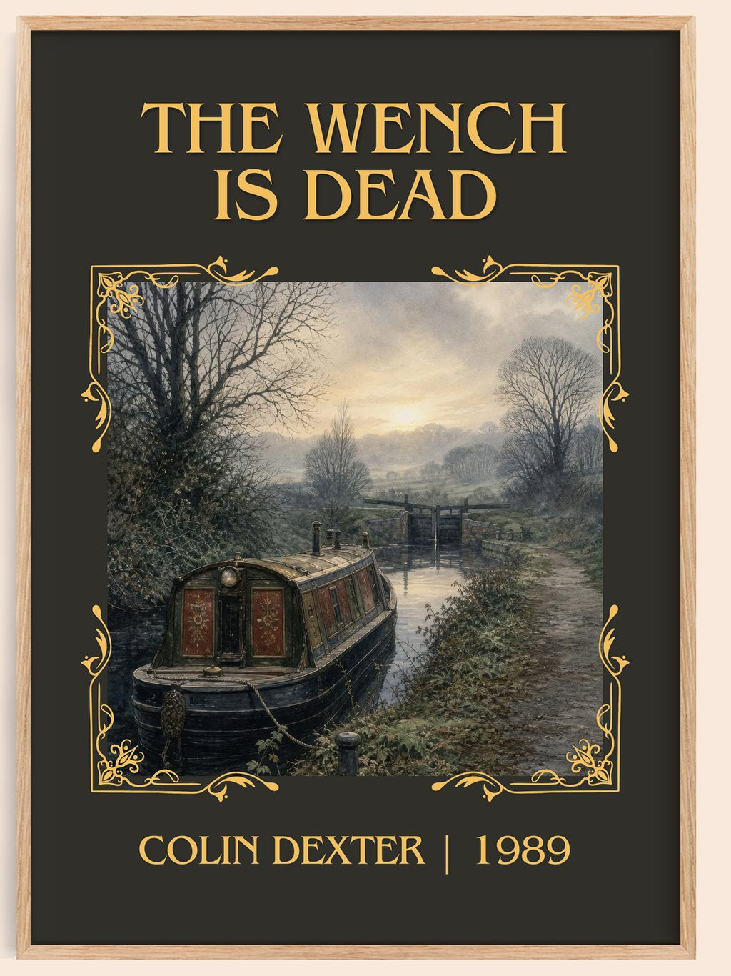 The Wench Is Dead Classic Book Art Print by Colin Dexter – book poster