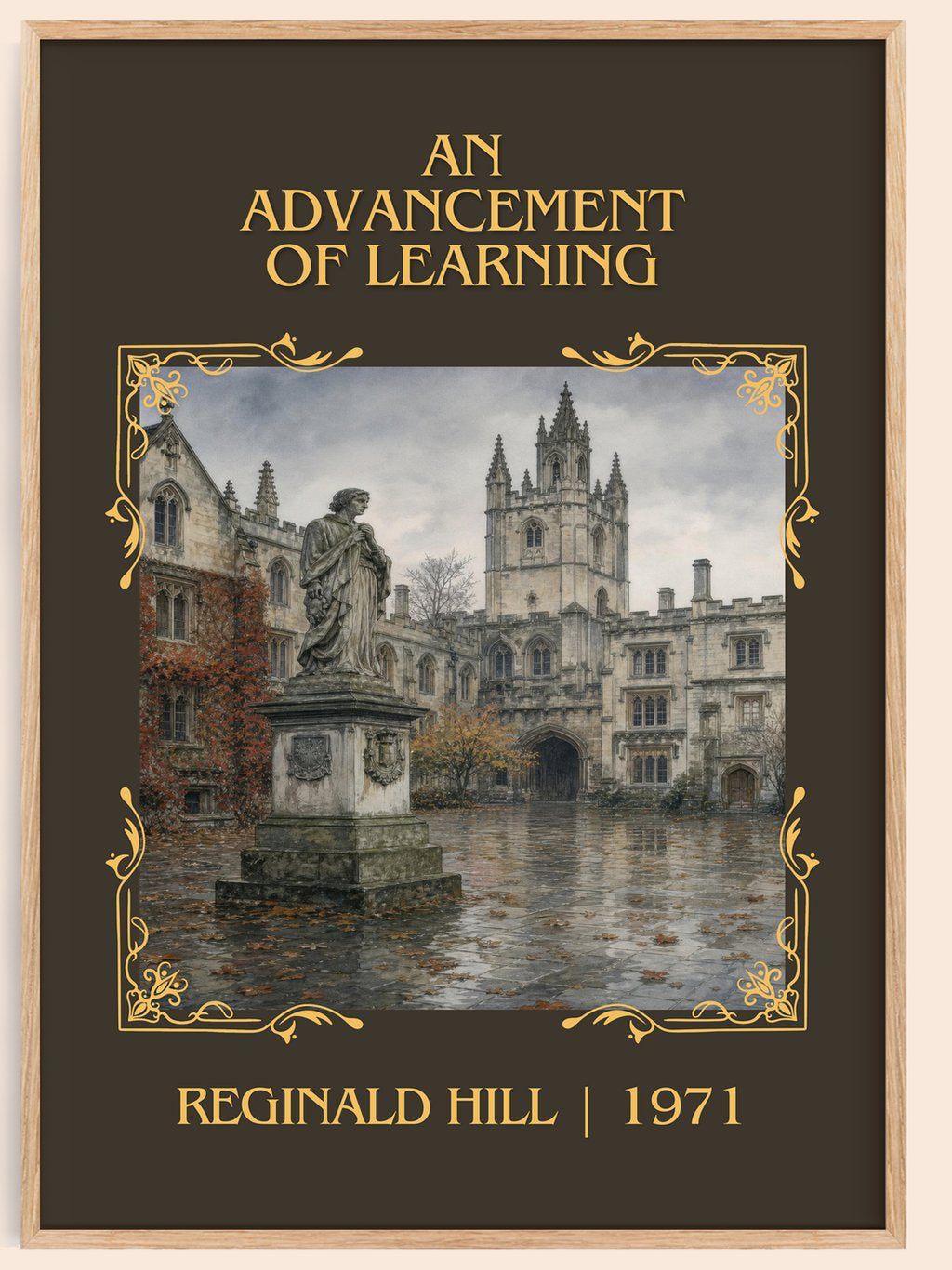 An Advancement of Learning Classic Book Art Print by Reginald Hill – book poster
