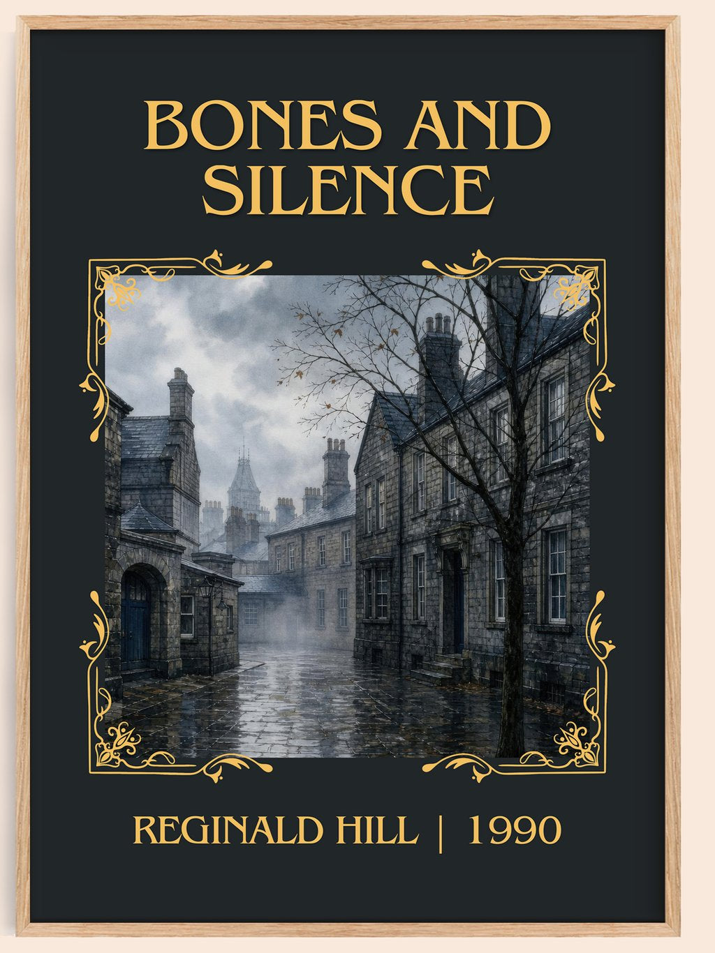 Bones and Silence Classic Book Art Print by Reginald Hill – book poster