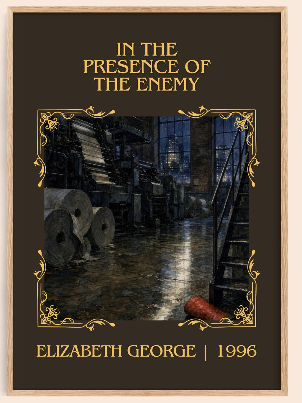 In the Presence of the Enemy Classic Book Art Print by E. George – book poster