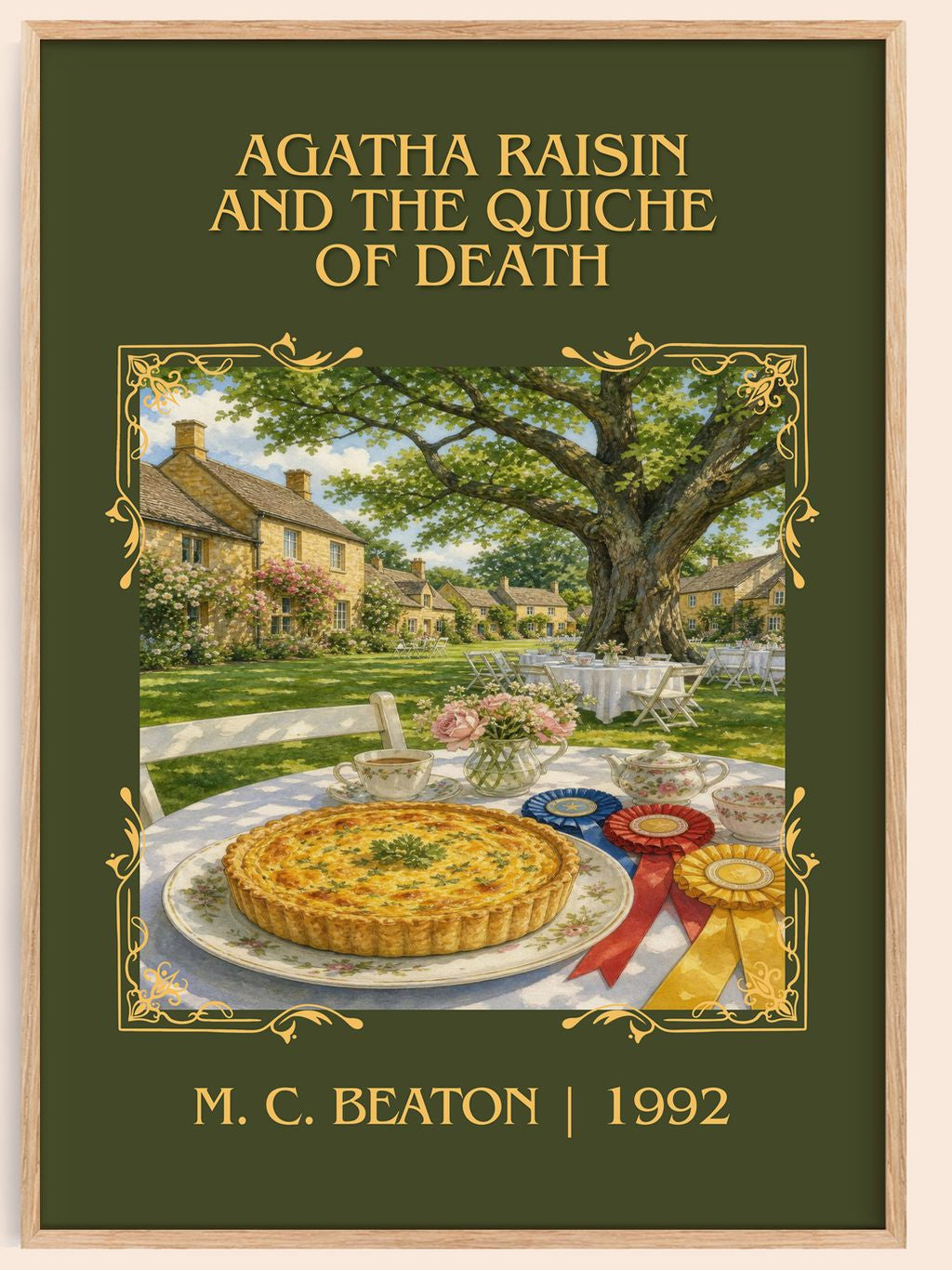 Agatha Raisin and the Quiche of Death Classic Book Art Print by M. C. Beaton – book poster