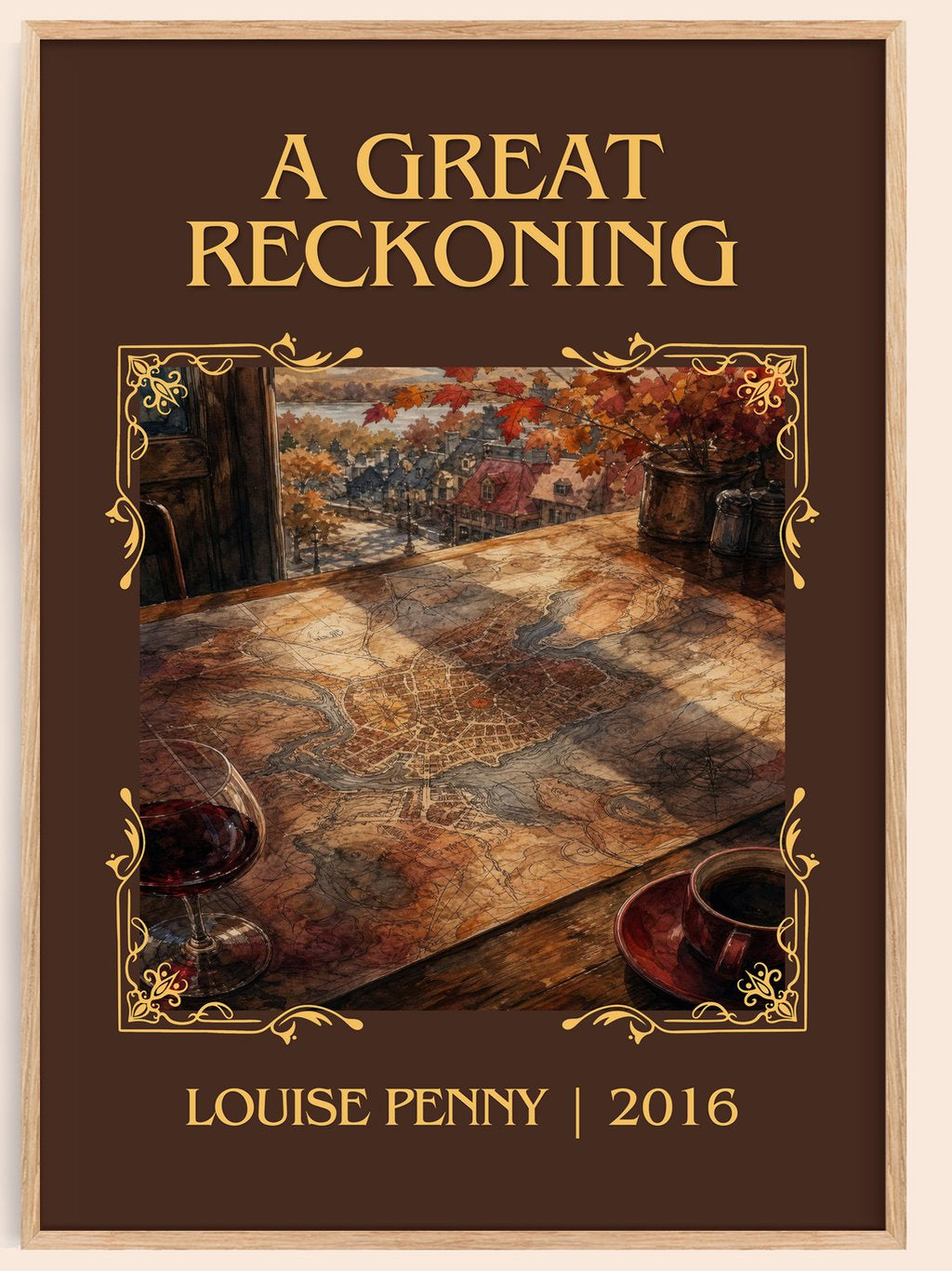 A Great Reckoning Classic Book Art Print by Louise Penny – book poster