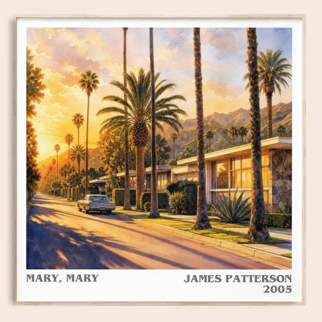 Mary, Mary literary book poster by James Patterson – framed literary art print