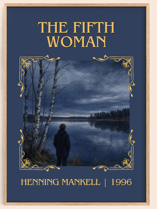 The Fifth Woman Classic Book Art Print by Henning Mankell – book poster