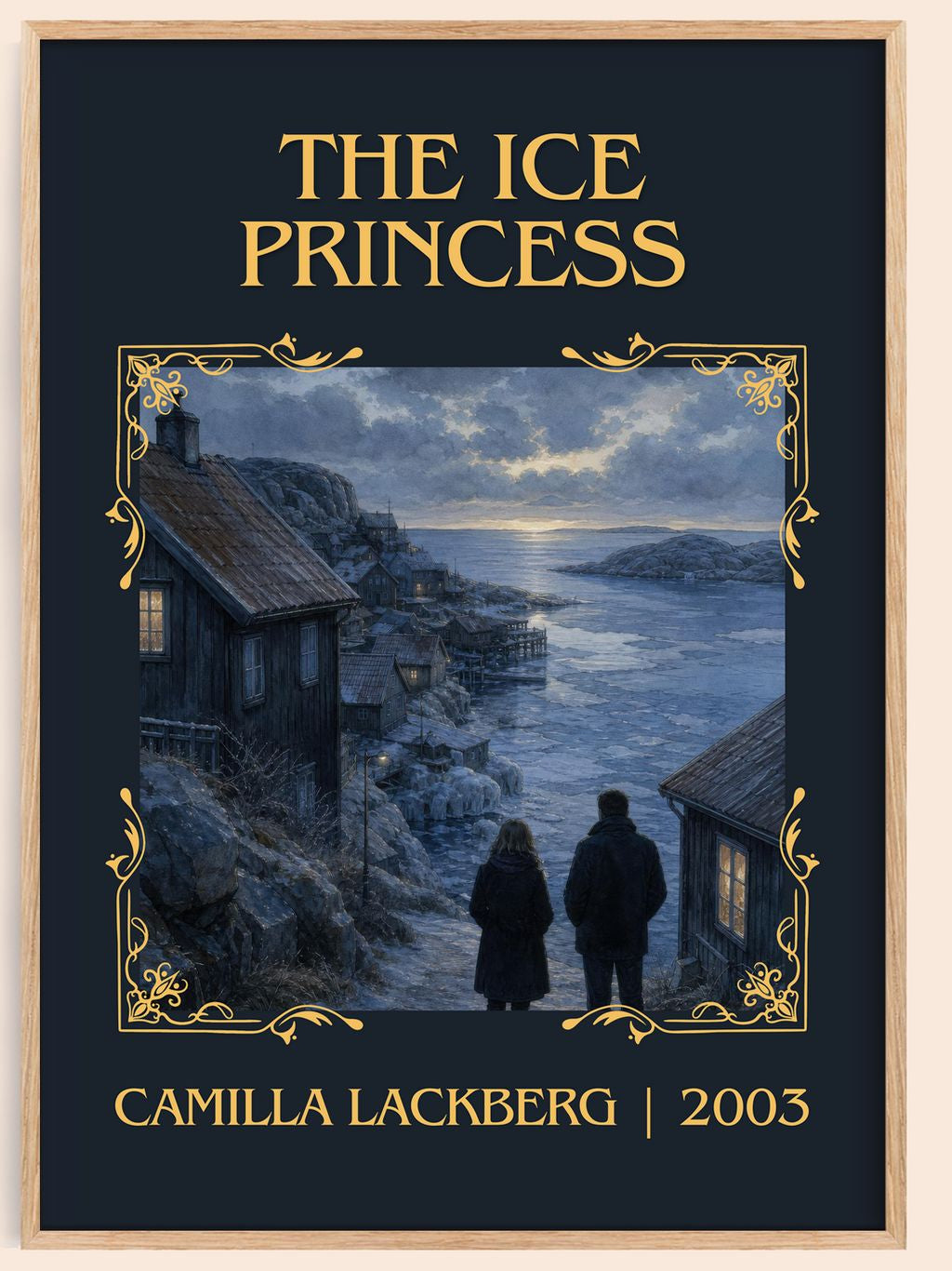 The Ice Princess Classic Book Art Print by Camilla Läckberg – book poster