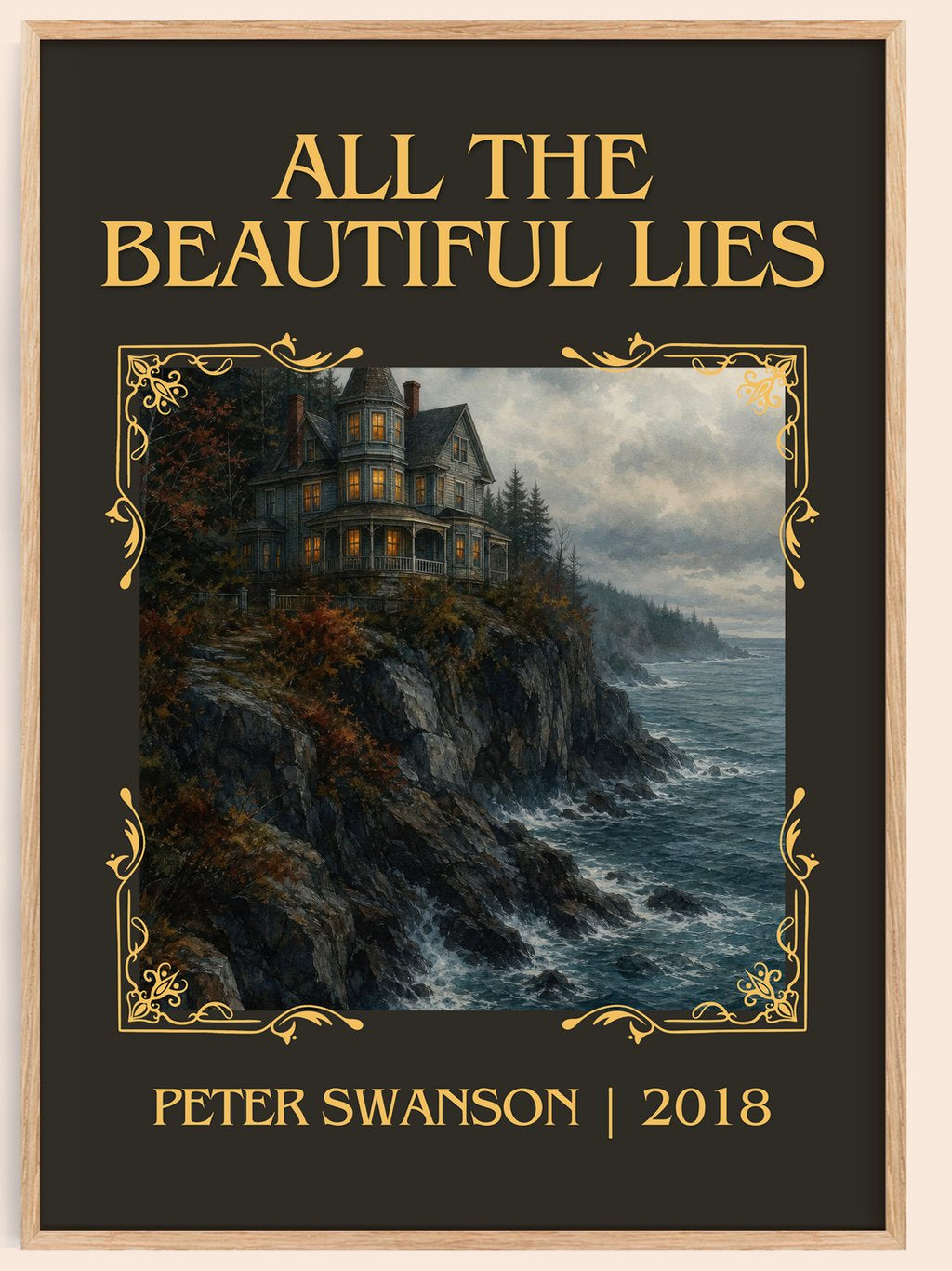 All the Beautiful Lies Classic Book Art Print by Peter Swanson – book poster