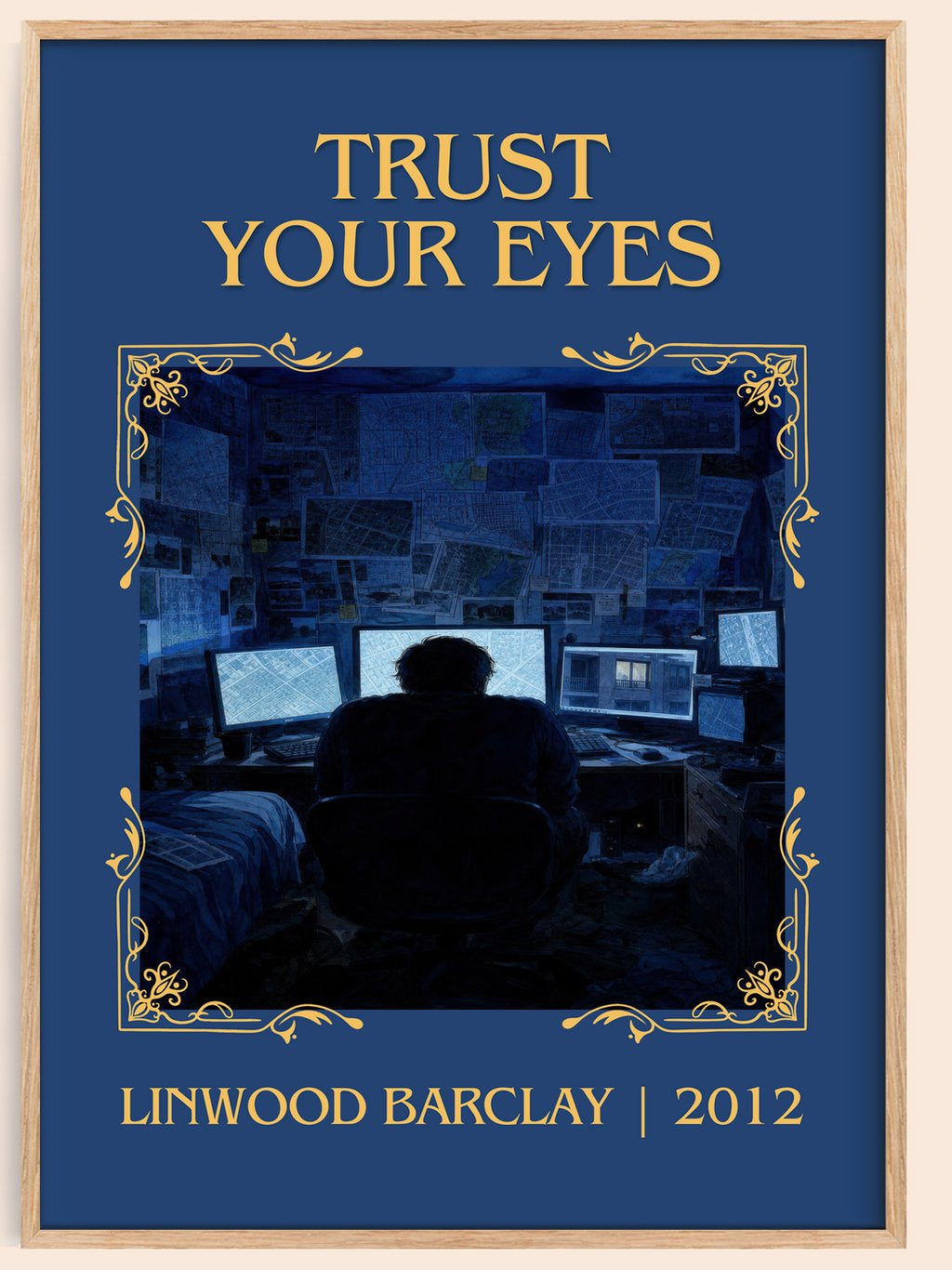 Trust Your Eyes Classic Book Art Print by Linwood Barclay – book poster