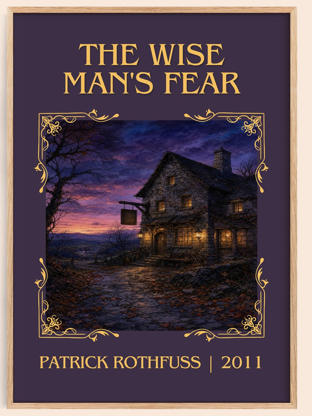 The Wise Man's Fear Classic Book Art Print by Patrick Rothfuss – book poster