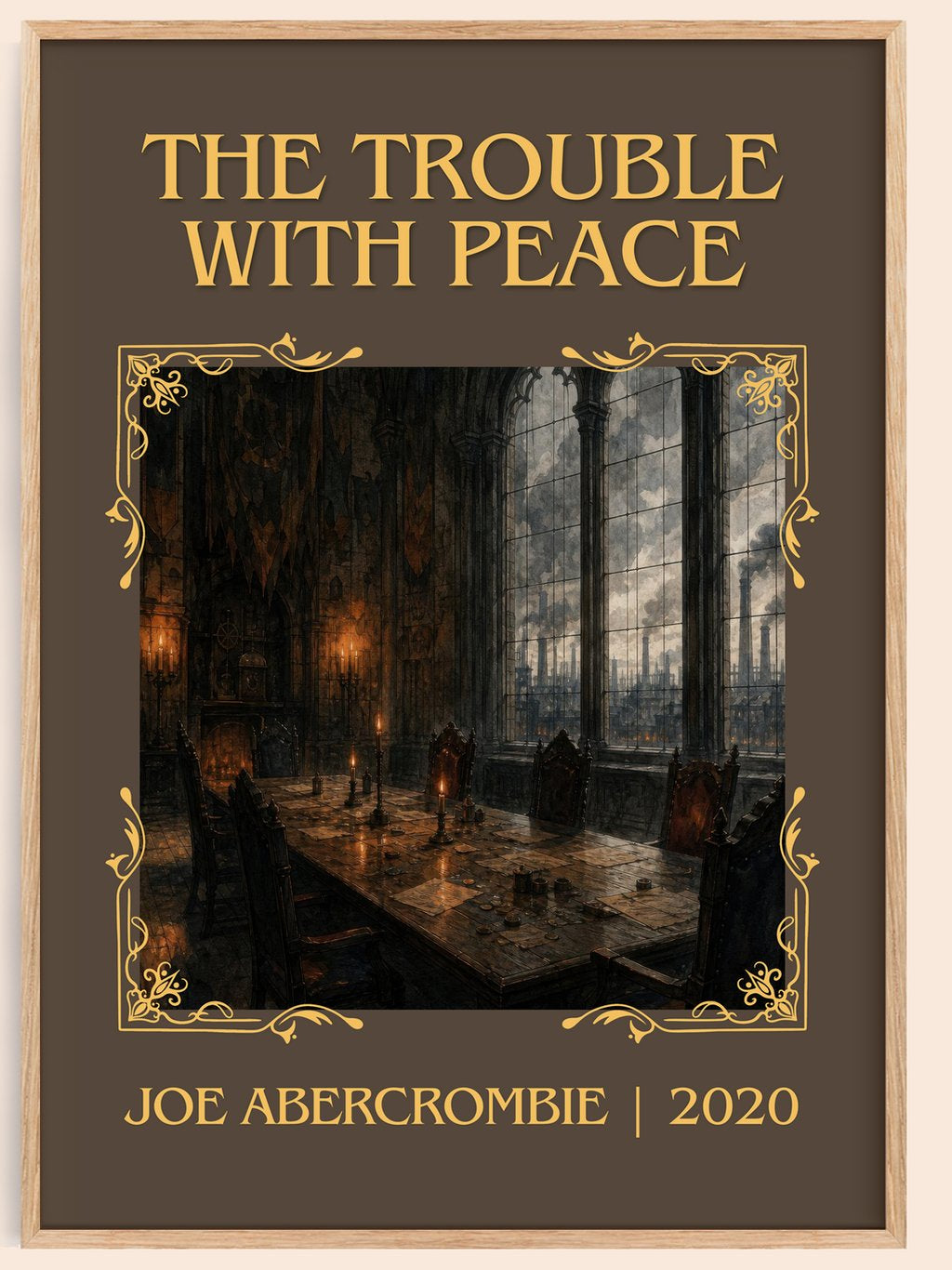 The Trouble with Peace Classic Book Art Print by Joe Abercrombie – book poster