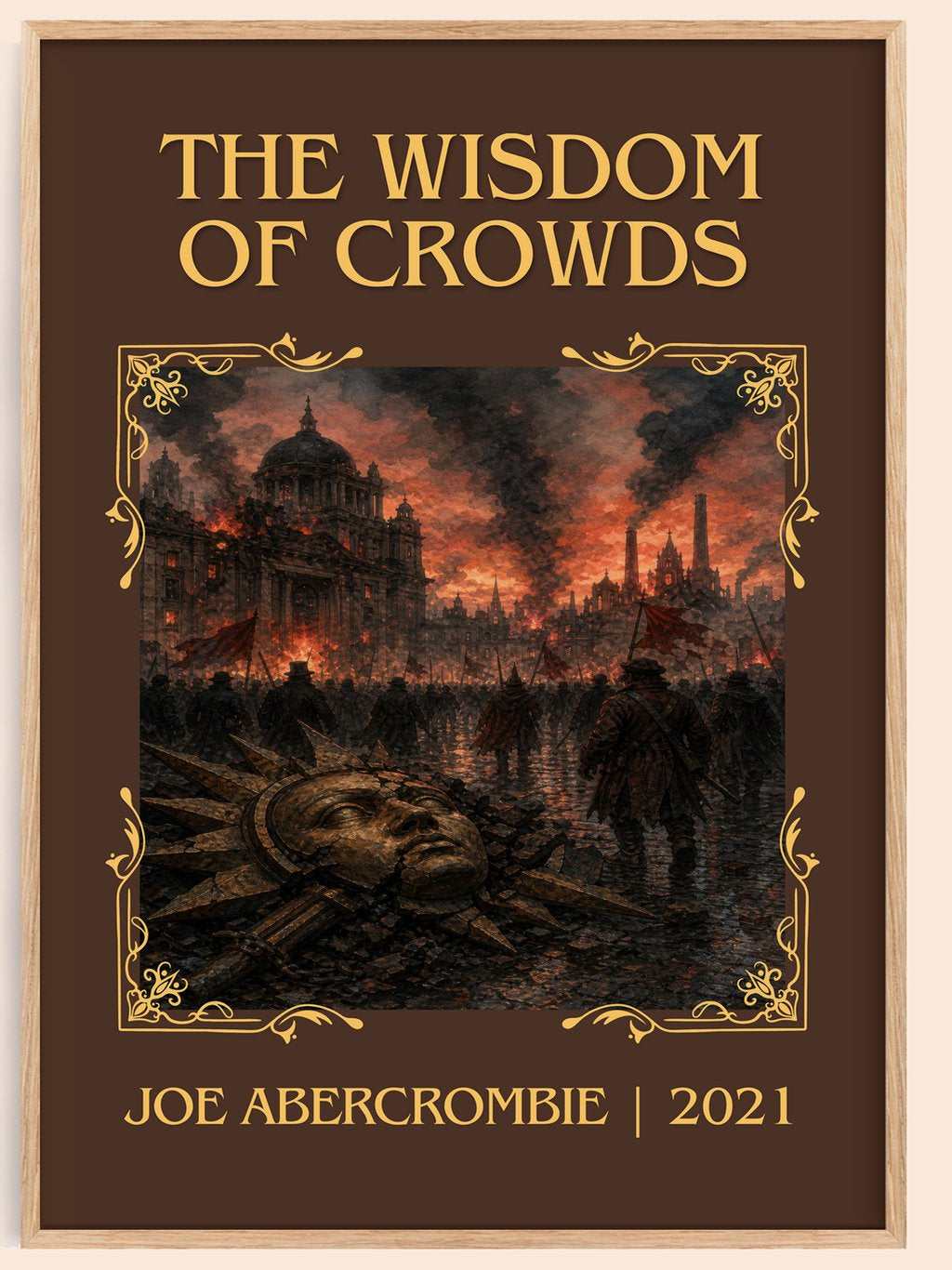 The Wisdom of Crowds Classic Book Art Print by Joe Abercrombie – book poster