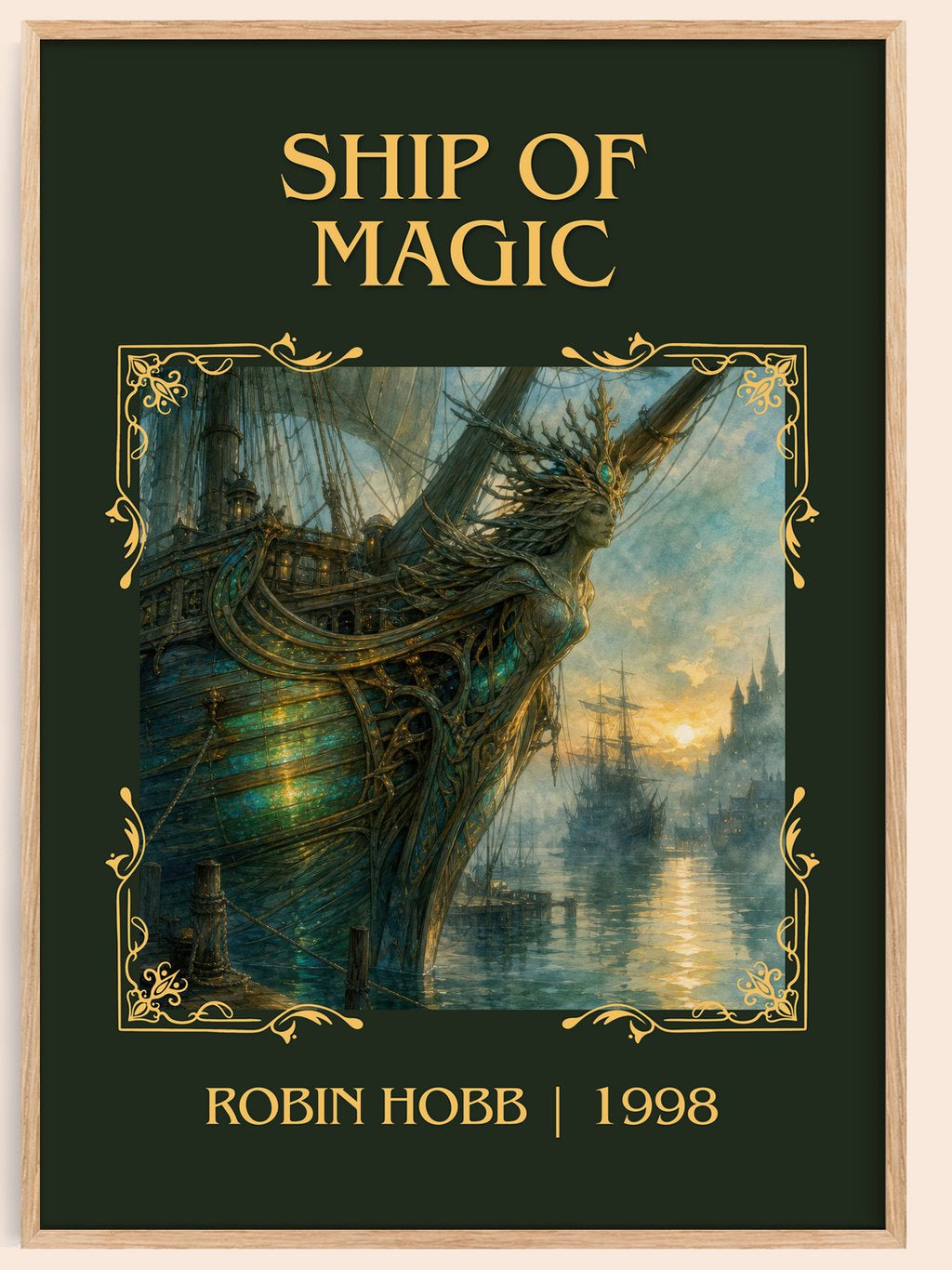 Ship of Magic Classic Book Art Print by Robin Hobb – book poster
