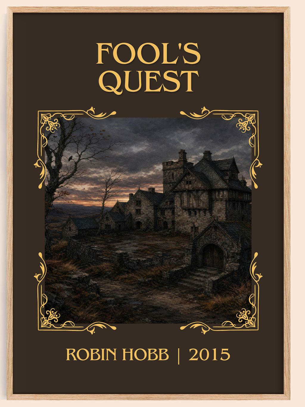 Fool's Quest Classic Book Art Print by Robin Hobb – book poster