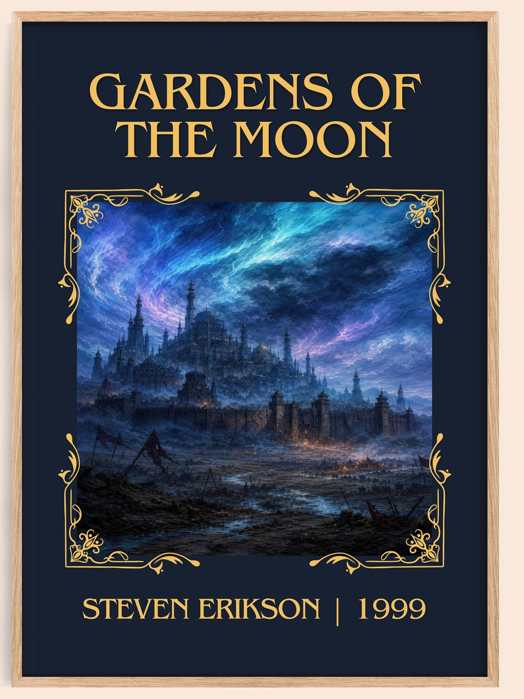 Gardens of the Moon Classic Book Art Print by Steven Erikson – book poster
