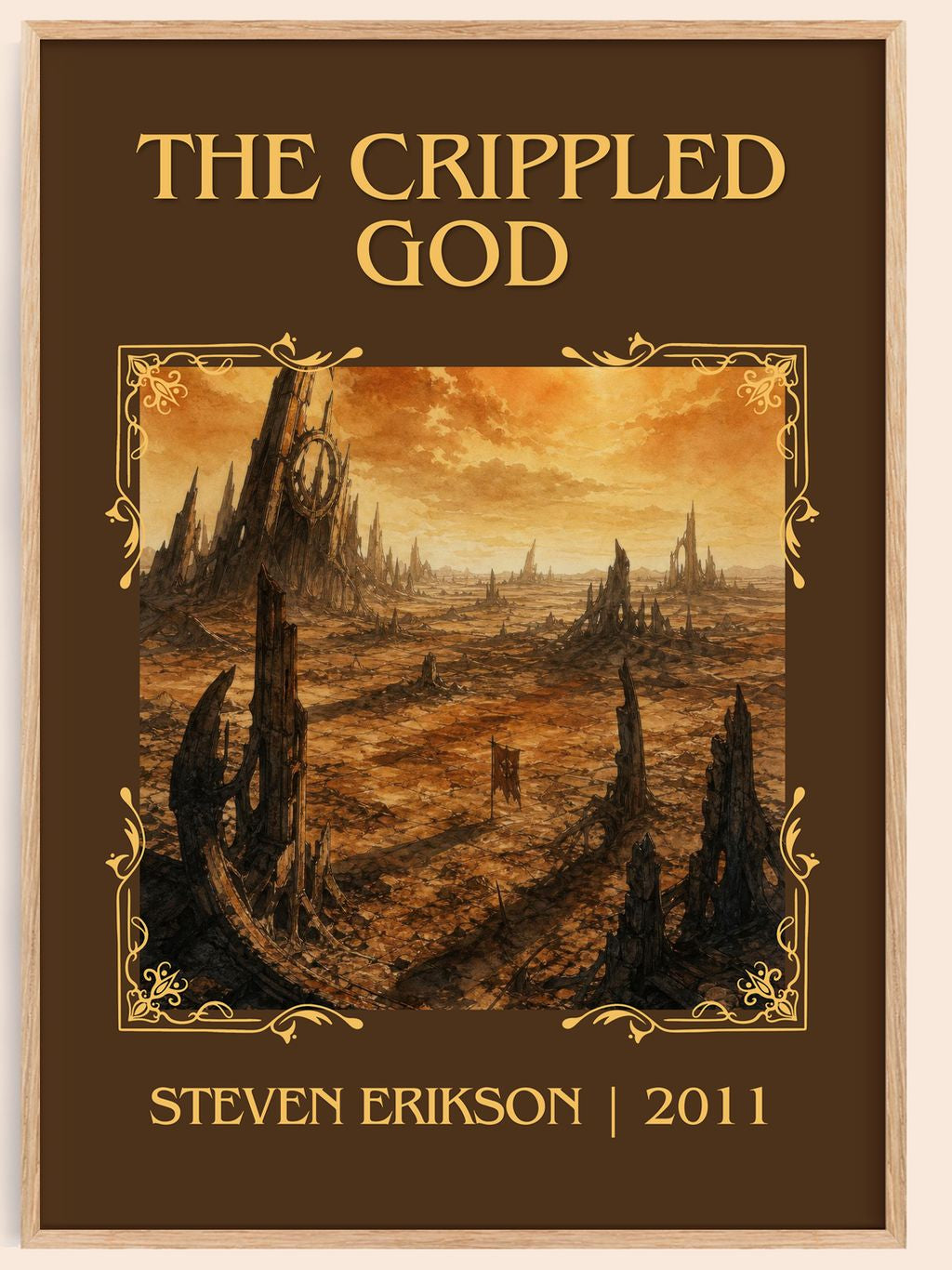 The Crippled God Classic Book Art Print by Steven Erikson – book poster