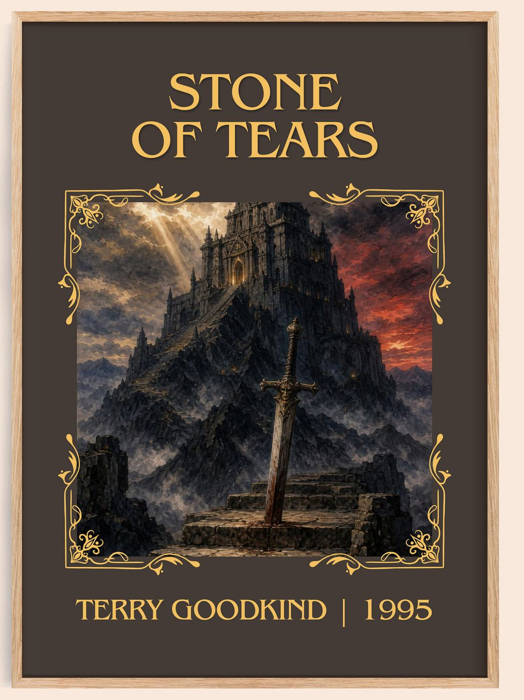 Stone of Tears Classic Book Art Print by Terry Goodkind – book poster