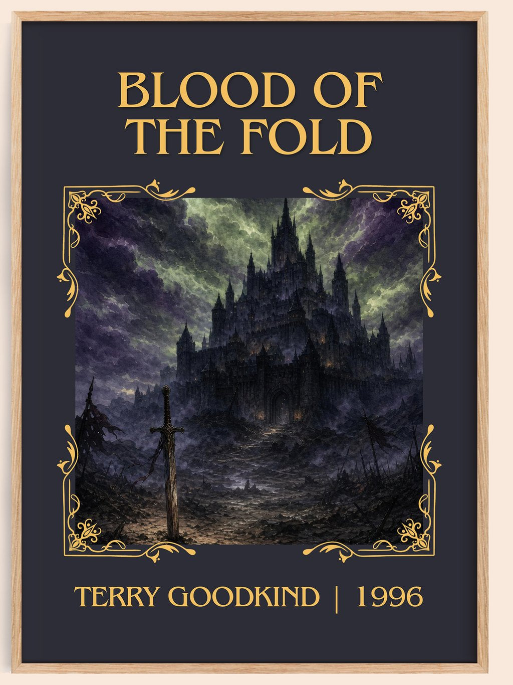Blood of the Fold Classic Book Art Print by Terry Goodkind – book poster