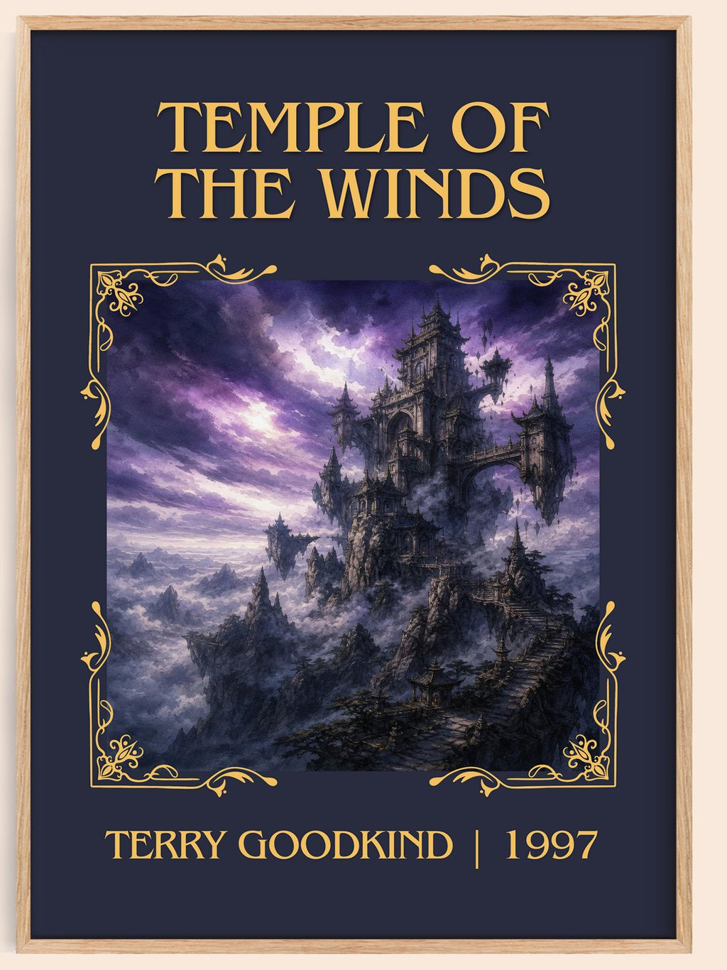 Temple of the Winds Classic Book Art Print by Terry Goodkind – book poster