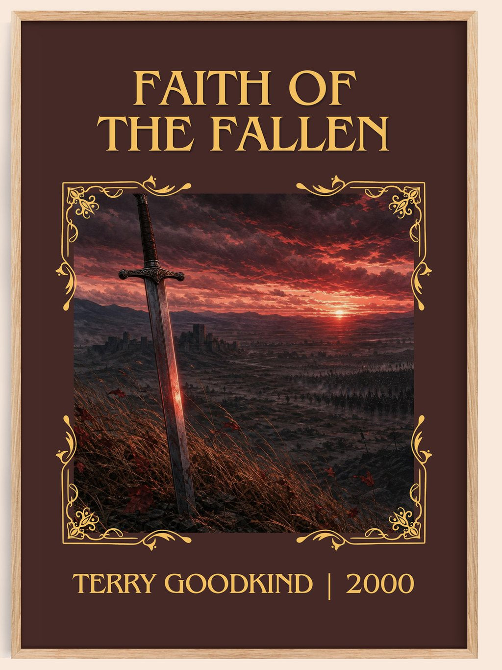 Faith of the Fallen Classic Book Art Print by Terry Goodkind – book poster