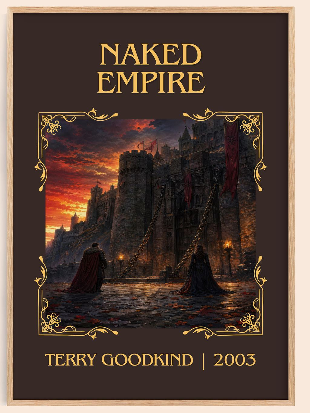 Naked Empire Classic Book Art Print by Terry Goodkind – book poster