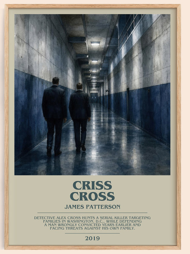 Criss Cross Bookish Wall Art by James Patterson