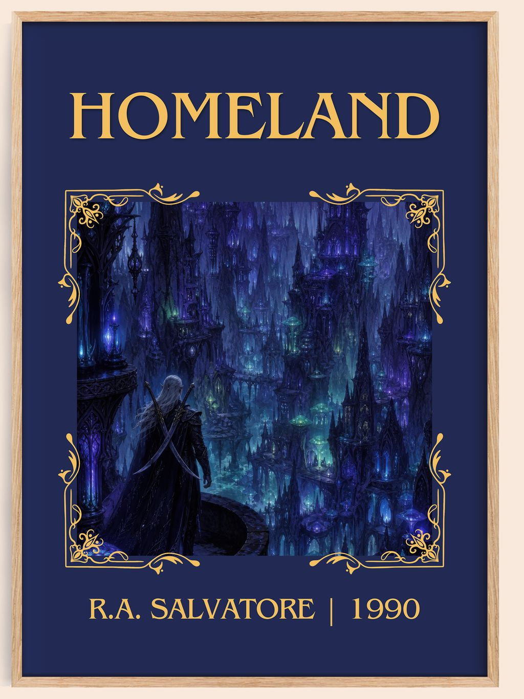 Homeland Classic Book Art Print by R.A. Salvatore – book poster