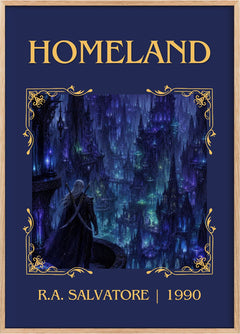 Homeland Classic Book Art Print by R.A. Salvatore