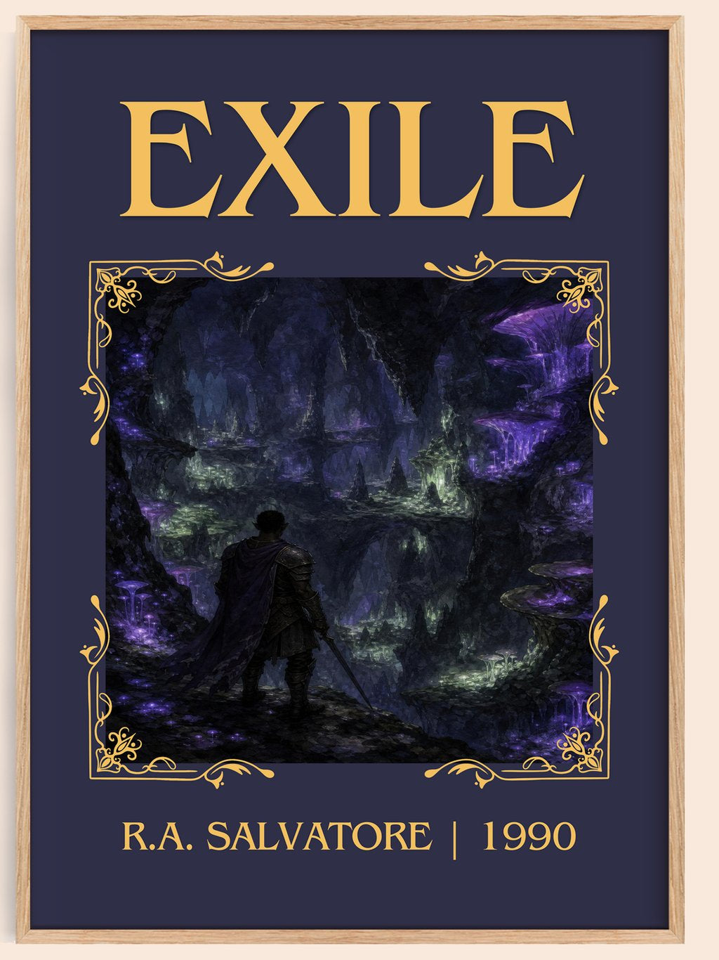 Exile Classic Book Art Print by R.A. Salvatore – book poster