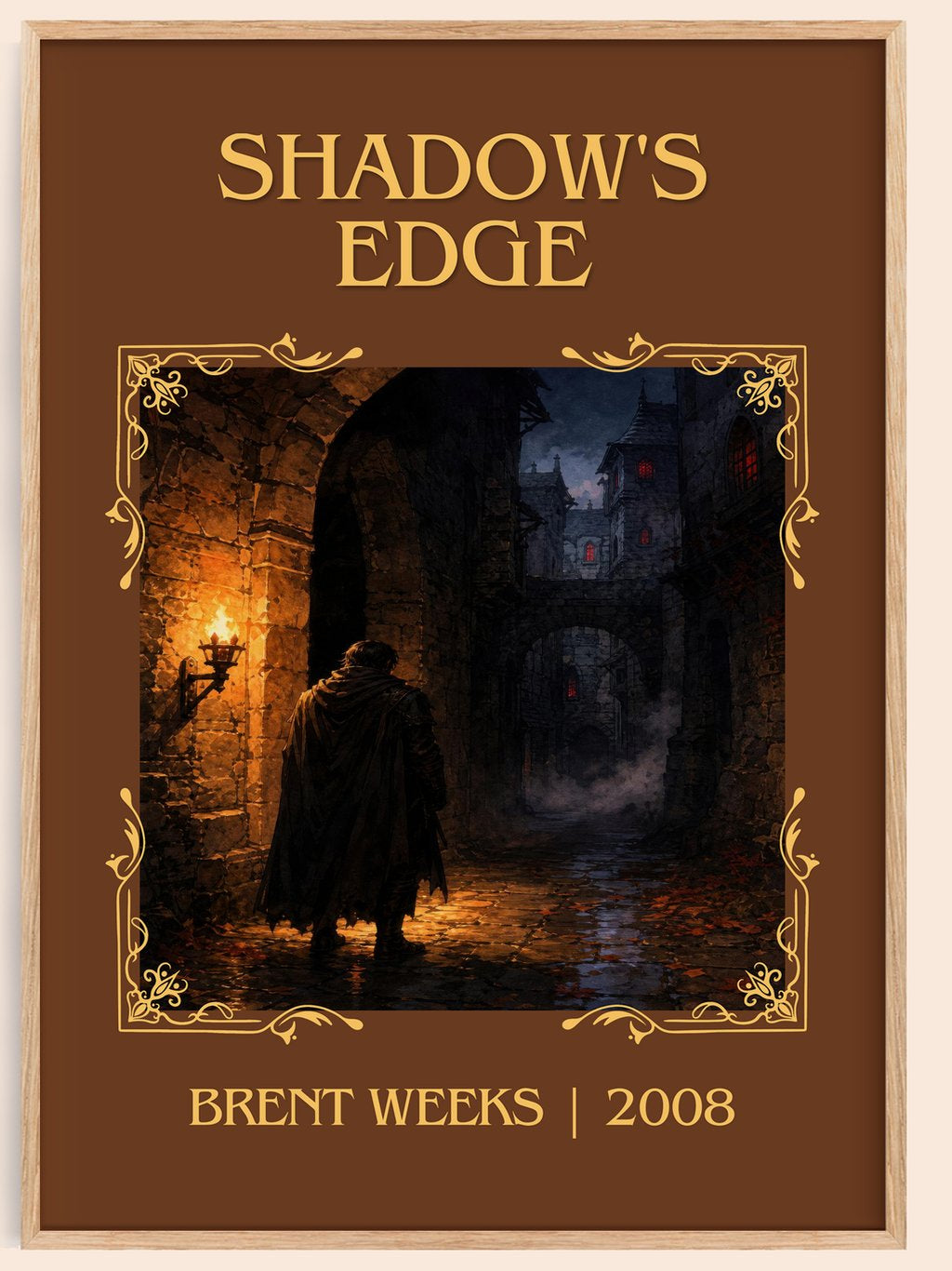 Shadow's Edge Classic Book Art Print by Brent Weeks – book poster