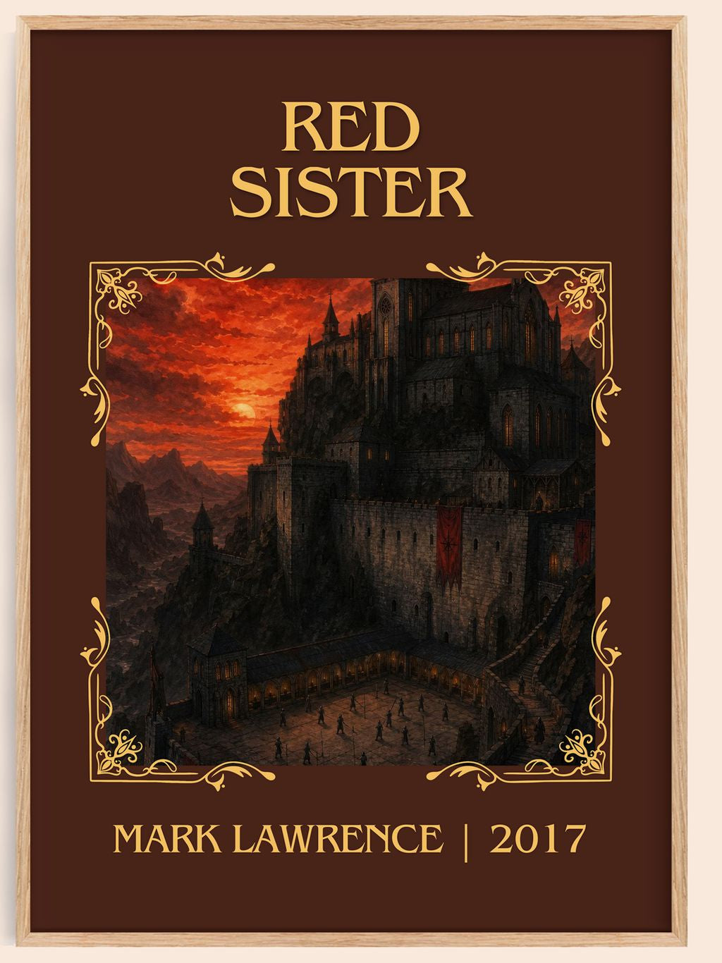 Red Sister Classic Book Art Print by Mark Lawrence – book poster