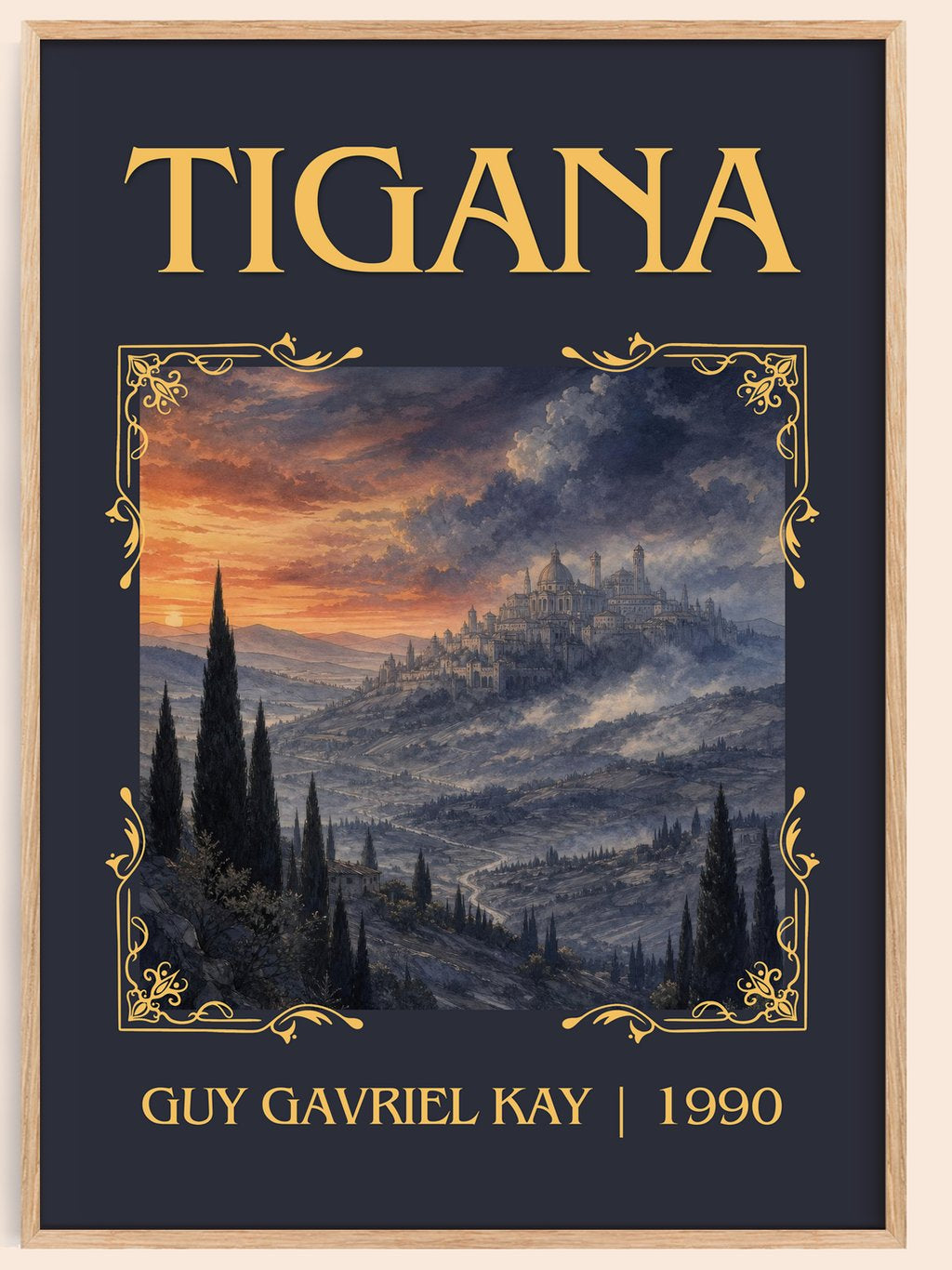 Tigana Classic Book Art Print by Guy Gavriel Kay – book poster