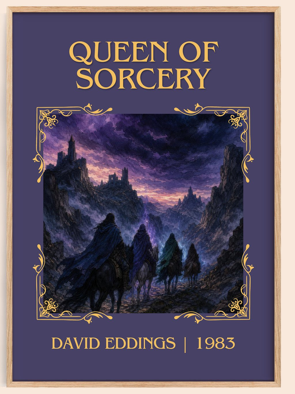 Queen of Sorcery Classic Book Art Print by David Eddings – book poster