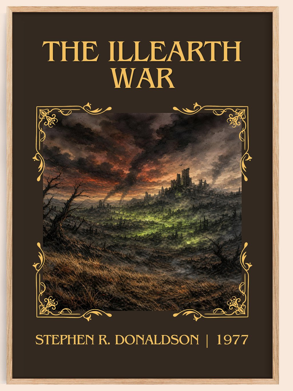The Illearth War Classic Book Art Print by Stephen R. Donaldson – book poster