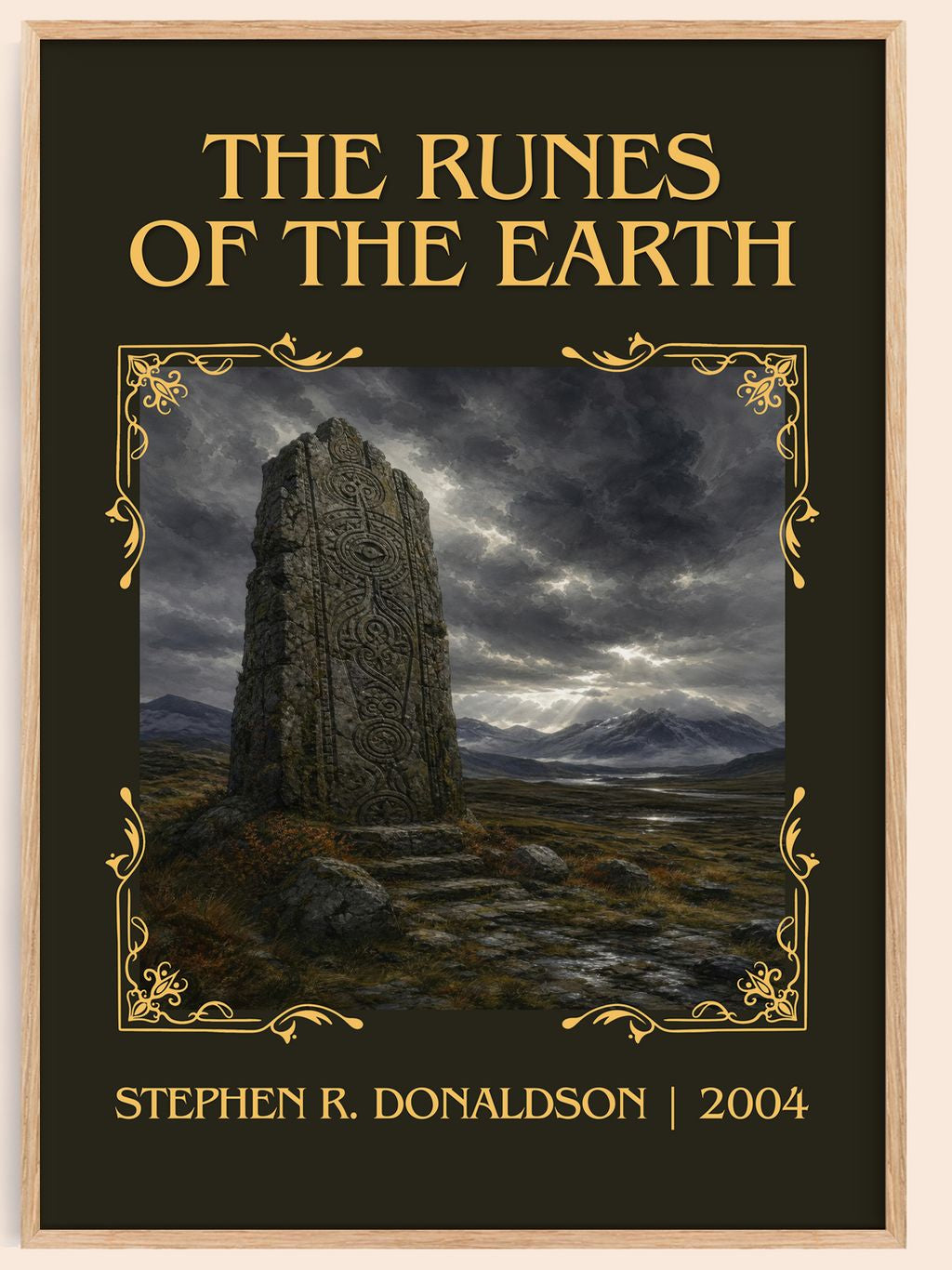 The Runes of the Earth Classic Book Art Print by Stephen R. Donaldson – book poster