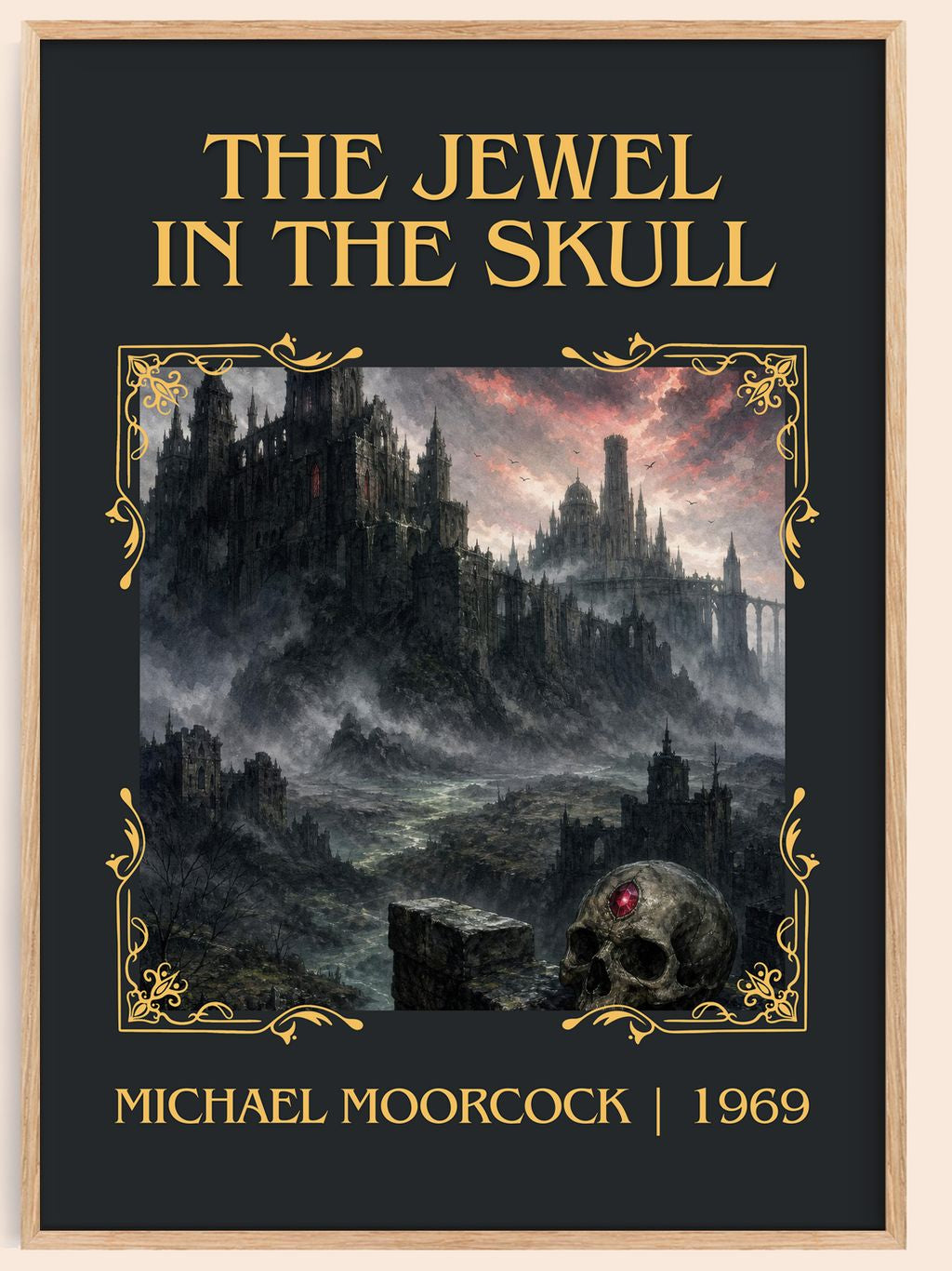The Jewel in the Skull Classic Book Art Print by Michael Moorcock – book poster