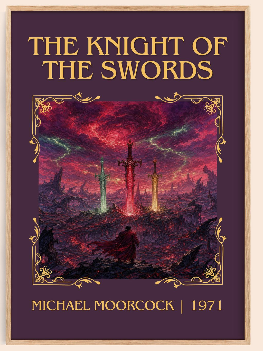 The Knight of the Swords Classic Book Art Print by Michael Moorcock – book poster
