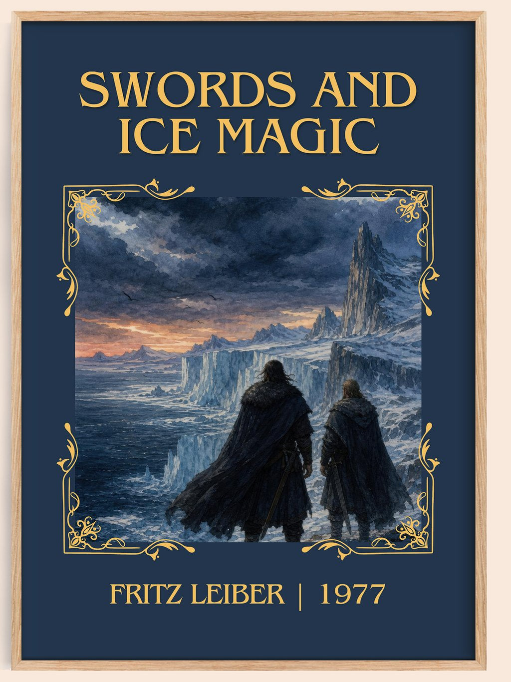 Swords and Ice Magic Classic Book Art Print by Fritz Leiber – book poster
