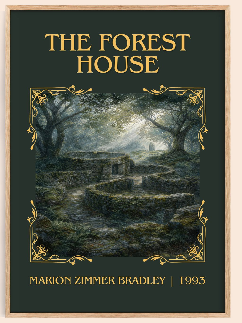 The Forest House Classic Book Art Print by Marion Zimmer Bradley – book poster
