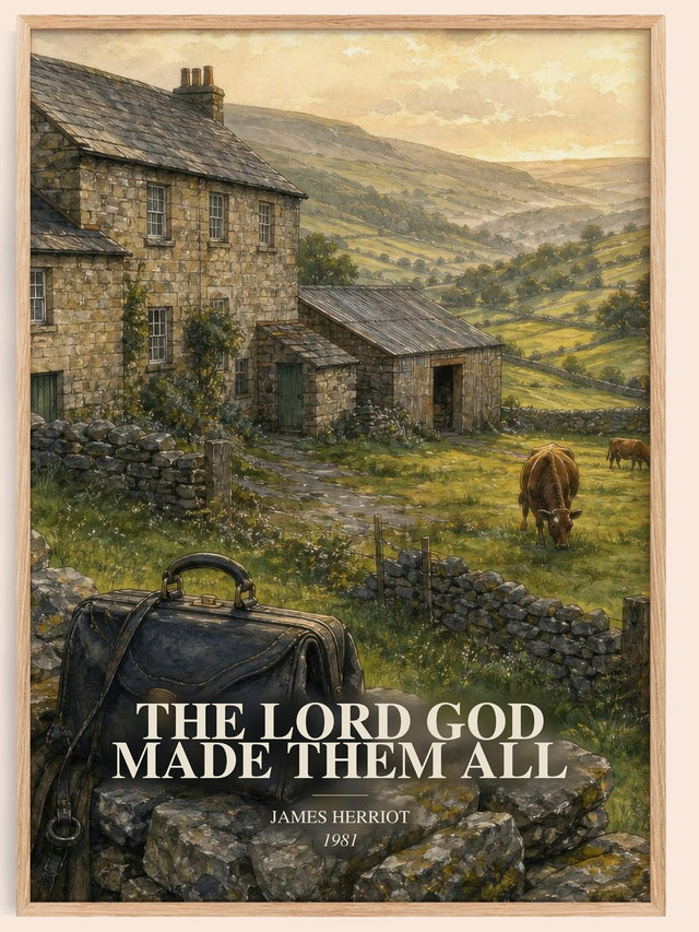 Lord God Made Them All Book Watercolour Illustration by James Herriot