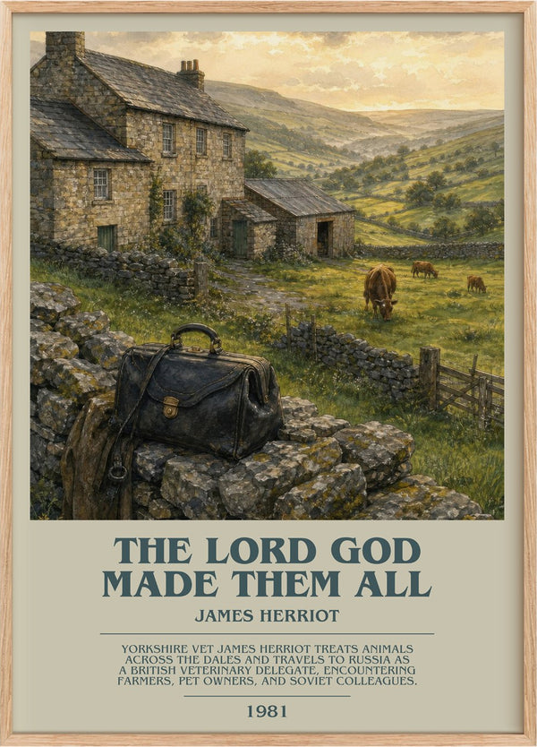 The Lord God Made Them All Bookish Wall Art by James Herriot
