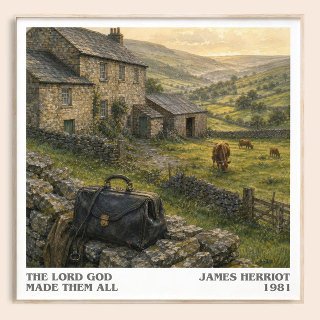 The Lord God Made Them All Literary Art Print by James Herriot