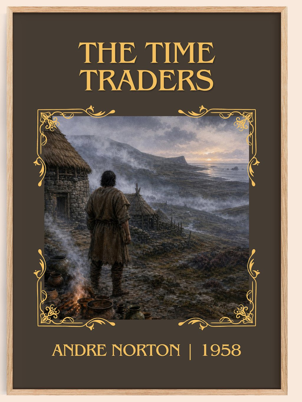 The Time Traders Classic Book Art Print by Andre Norton – book poster