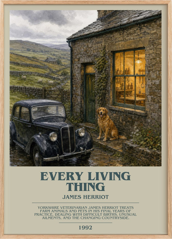 Every Living Thing Bookish Wall Art by James Herriot
