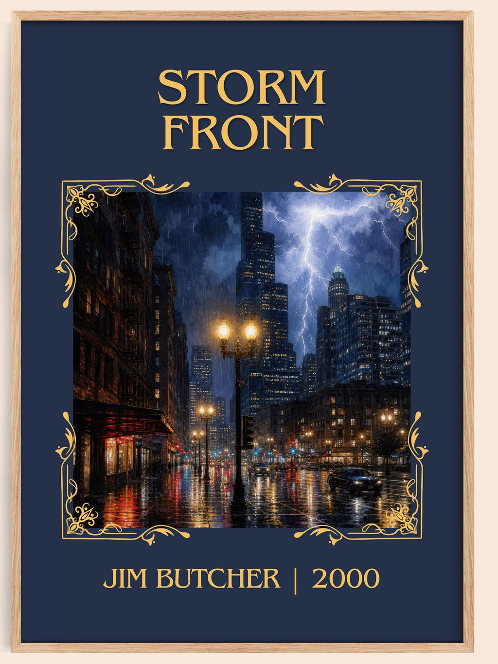 Storm Front Classic Book Art Print by Jim Butcher – book poster