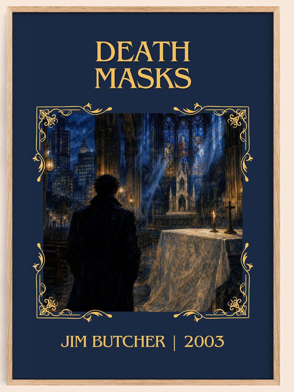 Death Masks Classic Book Art Print by Jim Butcher – book poster